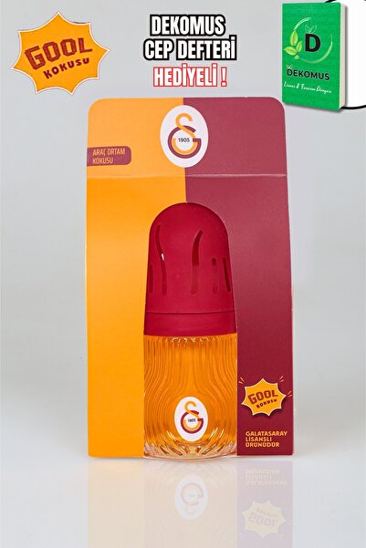 Galatasaray "DEKOMUS CEP DEFTERİ HEDİYELİ" LİSANSLI ARAÇ ORTAM "GOOOOL" KOKUSU
