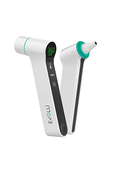 Evolur مقياس حرارة الأذن والجبهة بالأشعة تحت الحمراء EVOLU (D)