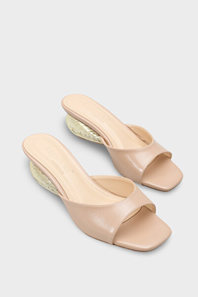 Capone Outfitters Pauly Metal Heeled Stylish Women's Shoes Slipper