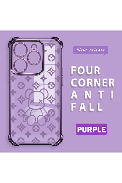 ucuc غطاء حماية شفاف متوافق مع هاتف Infinix Hot 40i، مصنوع من السيليكون بأربع...