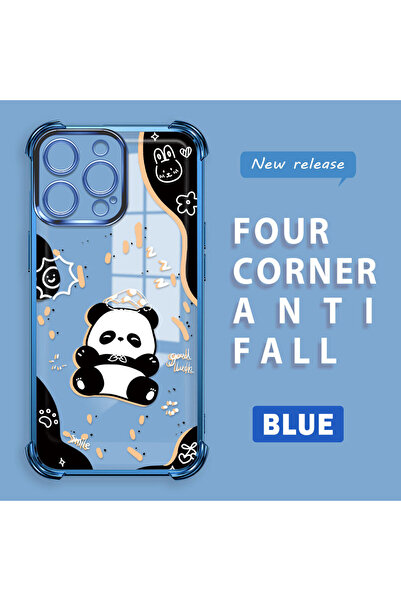 ucuc حافظة شفافة متوافقة مع هاتف iPhone 14 Pro Max مصنوعة من السيليكون بأربعة...