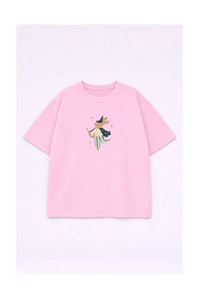 LORVEX T-Shirt Oversized 100% Cotton Comfortable Fit Magician Rabbit Printed ...