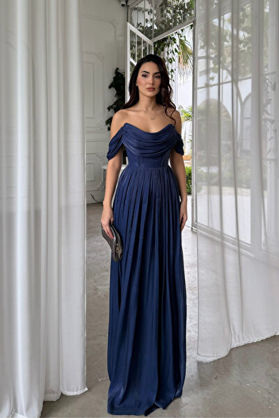 Sindimoda Tamara Off-Shoulder Degaje Evening Dress 1186