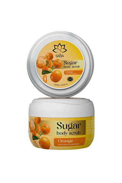 Saba مقشر الجسم بالسكر برائحة البرتقال