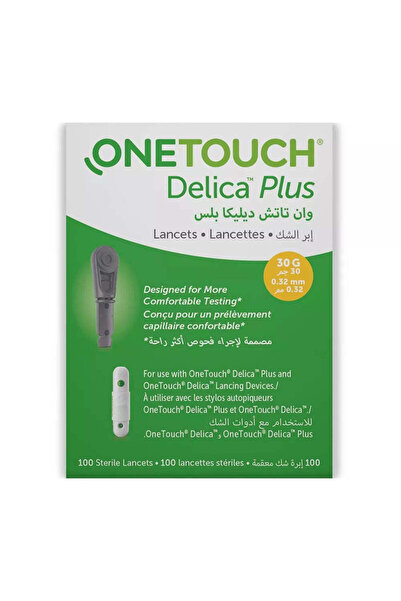 onetouch مشرط ديليكا بلمسة واحدة، عيار 30، 100 قطعة