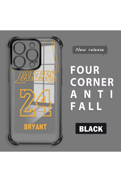 ucuc غطاء سيليكون شفاف متوافق مع آيفون 16 برو بأربعة زوايا وحواف لامعة