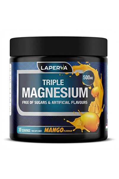Laperva Triple Magnesium, Mango, 30, 500 mg, Elemental Magnesium, Great-tasting