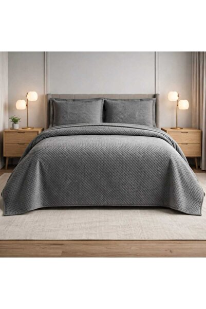 LARİS Yatak Örtüsü 260x240 Volanlı Yastık Kılıfı 50x70 +5 cm