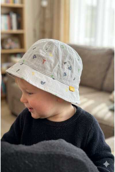 Kitti 0-18 Months Letter Detailed Baby Boy Fedora Hat