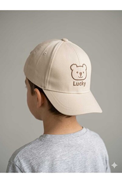 Kitti 1-4 Years Old Lucky Embroidered Boy's Cap Hat