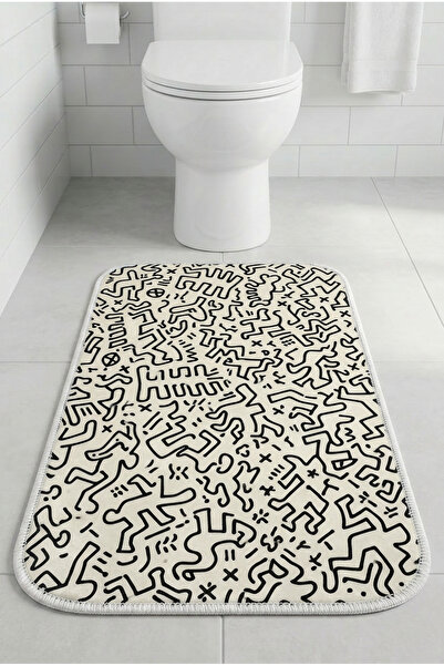 Zevahir Home Χαλάκι μπάνιου πολλαπλών χρήσεων για μπροστά από την τουαλέτα, α...