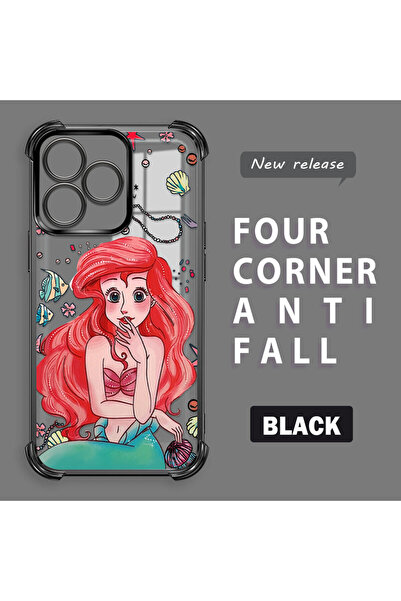 ucuc غطاء حماية شفاف متوافق مع هاتف ريلمي نوت 50، مصنوع من السيليكون بأربعة ز...