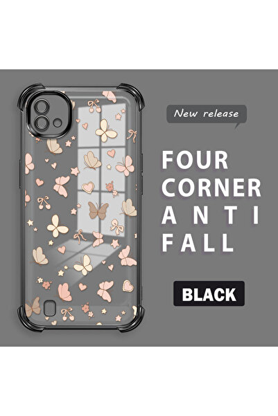 ucuc حافظة ذات حواف لامعة متوافقة مع هاتف Realme C20/C20A مصنوعة من السيليكون...