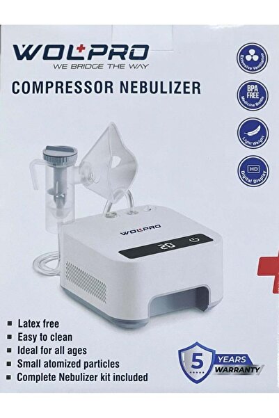 WOLAID Wolpro Compressor Nebulizer – BPA-Free Medicine Bottle – Latex-Free, L...