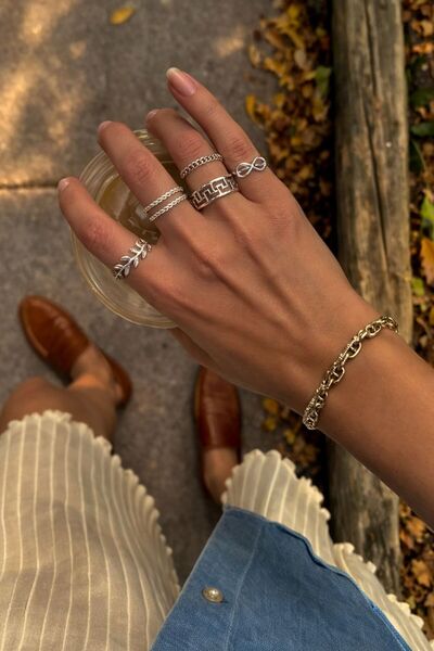 BALVORA VENTO KADIN ÇELİK EKLEM YÜZÜĞÜ