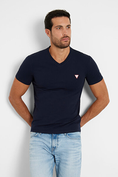 Guess VN SS CORE TEE STR Erkek Lacivert T-shirt M2YI32J1314-G7V2