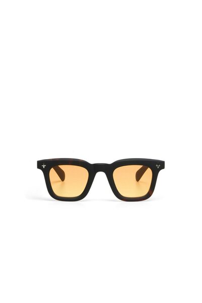 Okkia Firenze Unisex Güneş GözlüğüSiyah Havana / Lens : Sarı