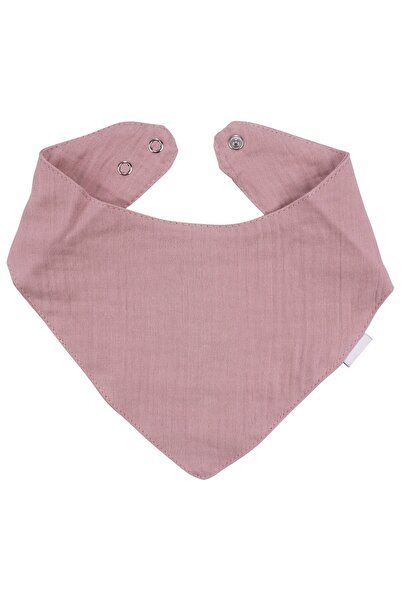 bebegen مريلة وشاح من الموسلين على شكل مثلث مجفف باللون الوردي للجنسين