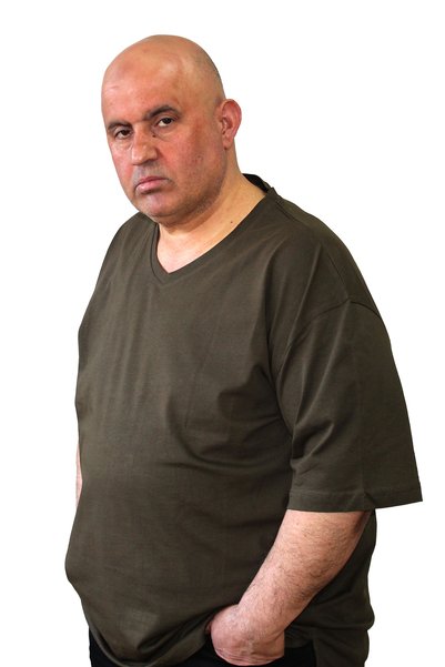Ramon Miele Men's Plus Size Basic V-Neck T-Shirt