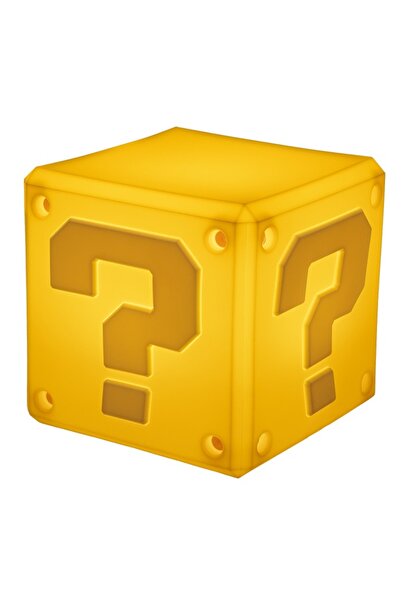 Paladone لعبة سوبر ماريو على شكل علامة استفهام، لعبة سكويشي جلو لايت قابلة لإ...