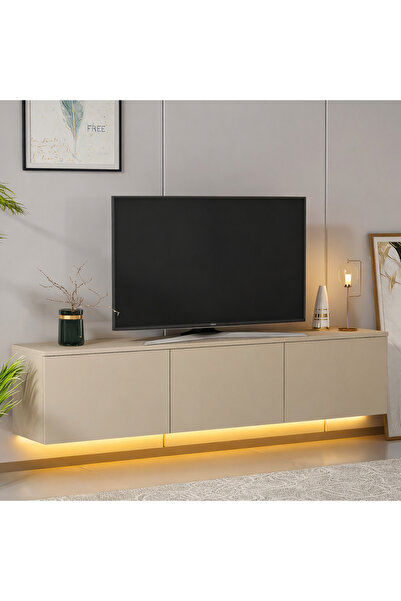 Betroya Vesta Ledli TV Ünitesi – Işıklı Ledli Kapaklı TV Ünitesi