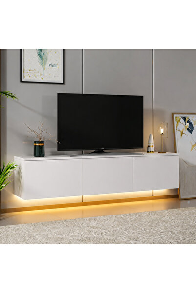 Betroya Vesta Ledli TV Ünitesi – Işıklı Ledli Kapaklı TV Ünitesi
