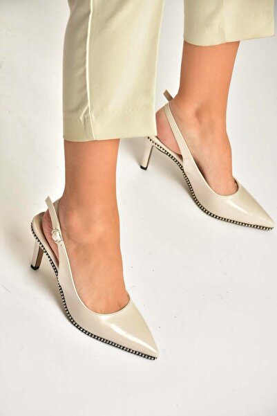 Fox Shoes Y572099760 Beige Rustic Stiletto Heel U Women's Shoes