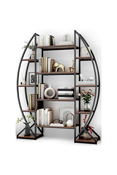 NKX رفوف كتب طويلة قائمة بذاتها، متعددة الاستخدامات، لتخزين الكتب في غرفة الم...