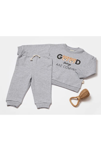 BabyCosy Organic 2-Piece Set Gray