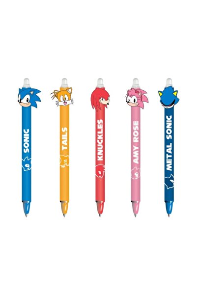 Pyramid قلم جل قابل للمسح من سونيك القنفذ (قطعة واحدة عشوائية)