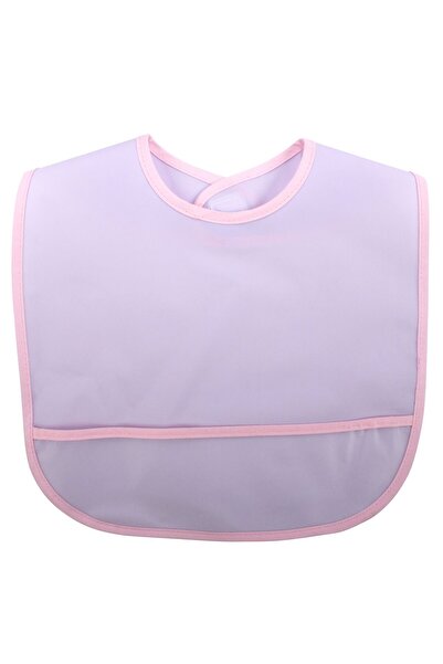 bebegen مريلة أطفال بناتي باللون الوردي الليلكي مقاوم للماء للأعمار من 0-18 ش...