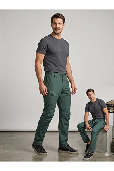 barozzi Erkek tactical outdoor kargo cepli su yeşili pantolon 511 su itici sh...