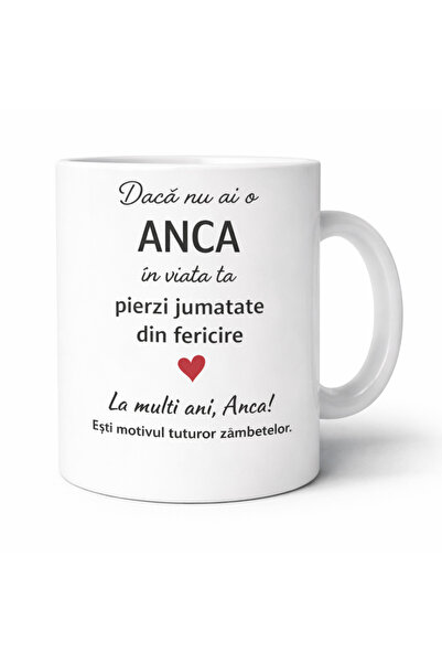 OEM Cana personalizata cu numele Anca, cadou aniversare sau zi de nume pentru...