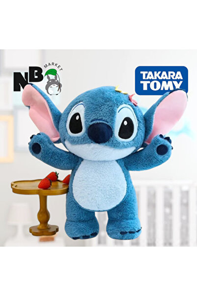 Takara Tomy دمية ستيتش وبري مع زهور، لعبة ستيتش وبري مقاس 35 سم، دمية دب ناعمة