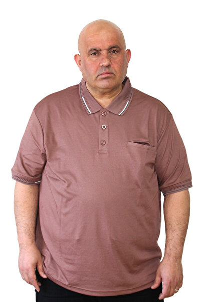 Ramon Miele Men's Large Size Pocketed Polo Collar T-Shirt