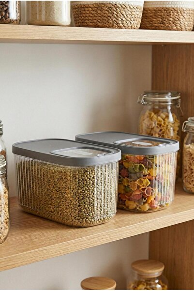 EWs 2-Piece 10 Lt Multibox Smoked Sliding Lid Storage Container & Food Contai...