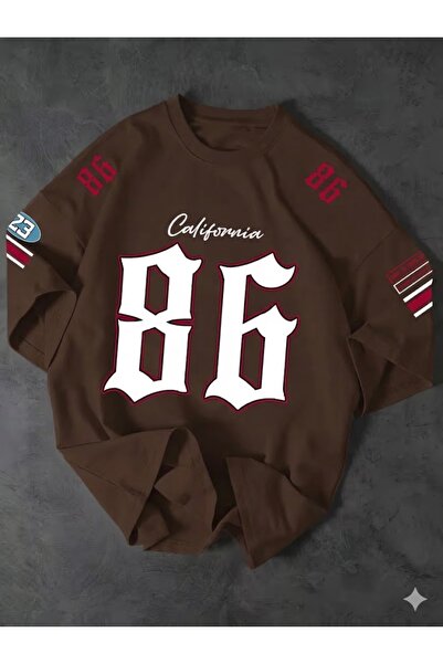 COMANCHERO Unisex California 86 Design Printed Oversized T-Shirt
