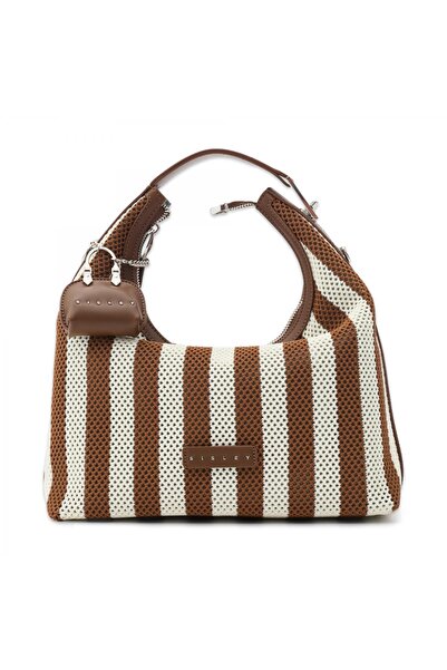 Sisley Sly_321 27X30X13 El Kahve-Beyaz Kadın Çanta