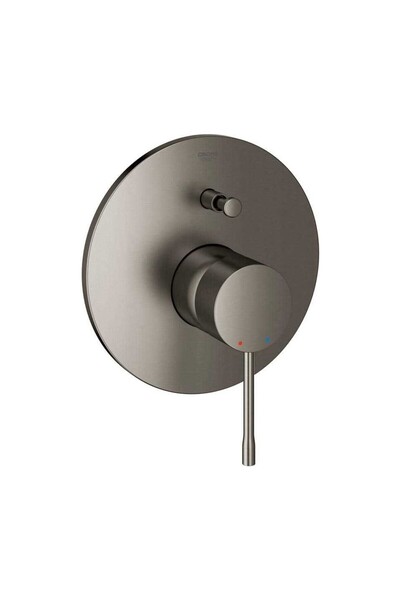 Grohe صنبور حمام/دش مدمج من إيسنس، مصنوع من الجرافيت الصلب المصقول - 19285AL1