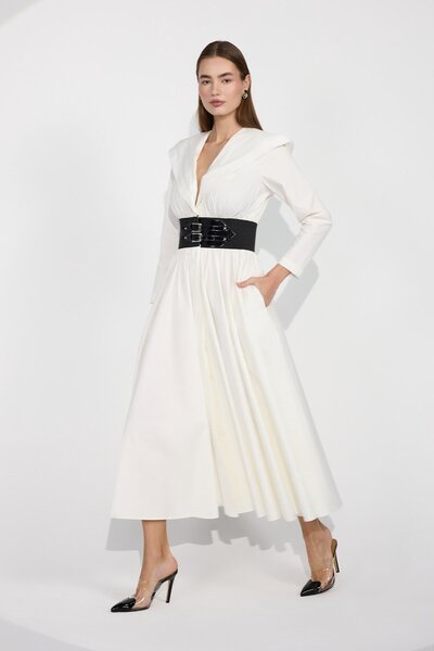 NOK İSTANBUL Iconic Archivist Maxi Dress White