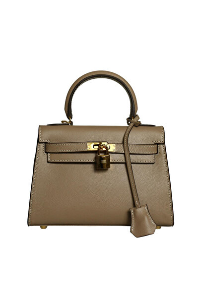 Platin Sand Leather Women's Handbag