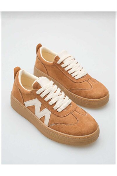 Nexs Women's Tan M-White Patterned Orthopedic Sports Shoes