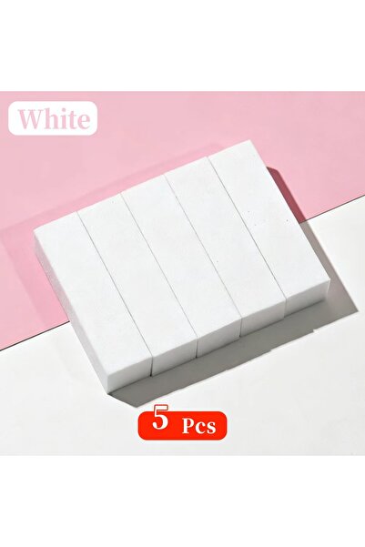 Choice5 White 5Pcs 5/20PCS Sponge Buffer Blk Set Nail Files Manicure Pedicure...