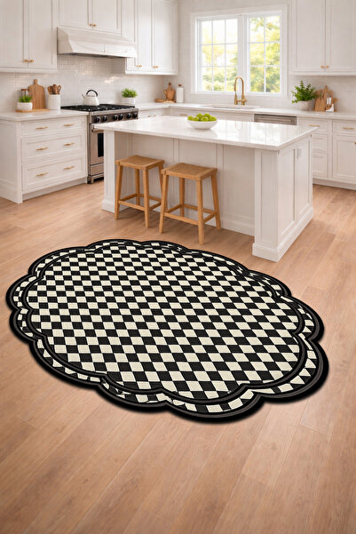 Rugs Modern Halı SDT Şekilli Kare Temalı Desen Dokuma Taban Modern Dekoratif ...