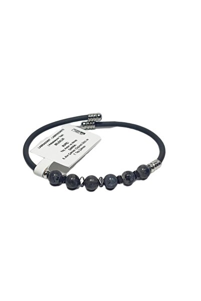 Janti Jtss26Blk1766 Stainless Steel Bracelet with Silicone Coating, Labradori...