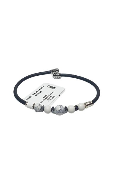 Janti Jtss26Blk1760 Stainless Steel Bracelet Silicone Coating Zircon Stone On...