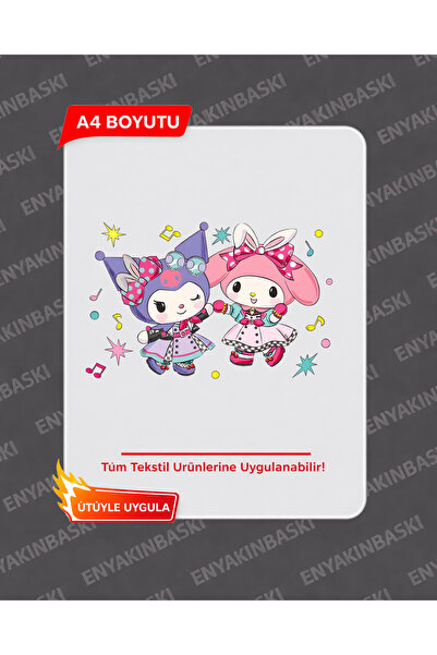 ENYAKINBASKI A4 Transfer KUROMİ Baskı – Tişört Baskı Transferi | Ütü ile Uygu...