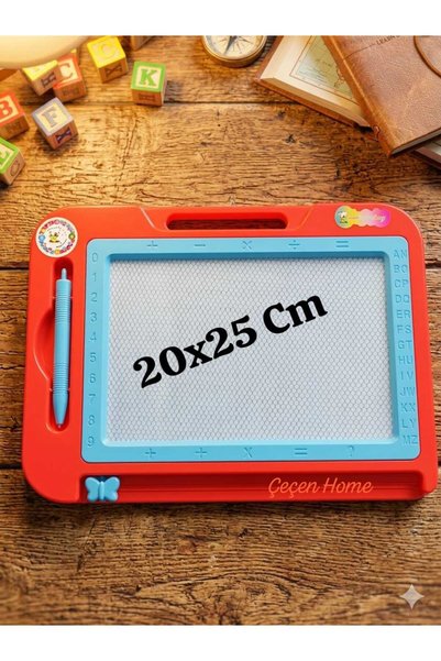 ÇEÇEN HOME Orta Boy Yaz Sil Yazı Tahtası Mıknatıslı Manyetik Tahta (20 x 25 cm )