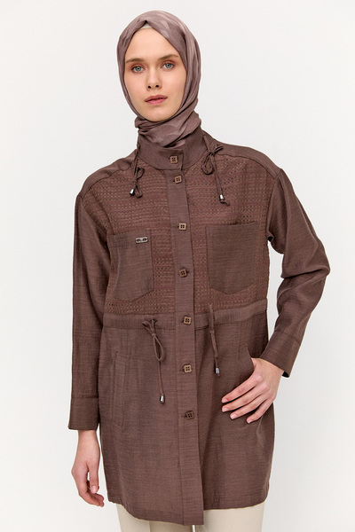 Setrms File Detaylı Hakim Yaka Tunik