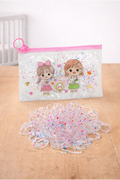 ihvan online Set de 149 de elastice de păr pentru copii, cu geantă bucăți - C...